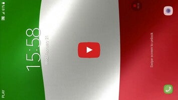 Vídeo de 3D Italy Flag Live Wallpaper 1