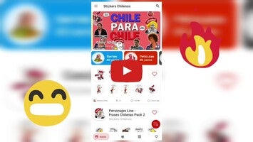 วิดีโอเกี่ยวกับ Stickers chilenos para chatear por WSP 1