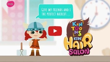 Vidéo de jeu deKids Hair Salon - KinToons - Haircut game for kids1