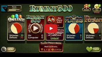 Video gameplay Rummy 500 1