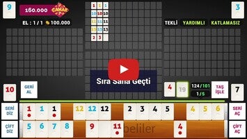 Video gameplay 101 Çanak Okey - Mynet 1