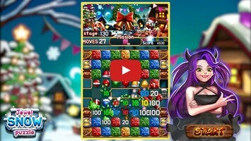 Gameplay video of Jewel Snow Puzzle 1