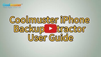 Coolmuster iPhone Backup Extractor 1 के बारे में वीडियो