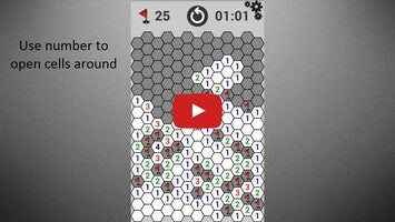 Gameplay video of Minesweeper at hexagon 1