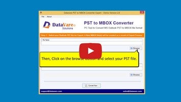 Video about DataVare PST To MBOX Converter Expert 1